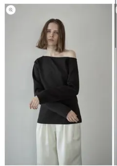 L'AUBE BLANC Sharp Neck Velour Tops - メルカリ