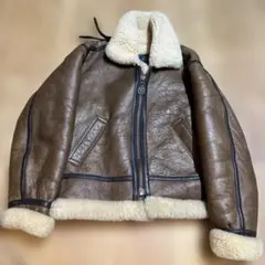 OPIRITY 羊革　ラムレザー　ムートンジャケット ファー付き　SIZE M