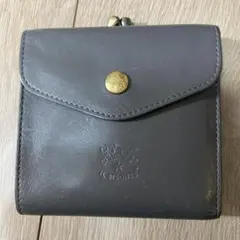 【値下げ】イルビゾンテ 財布　がま口　グレー