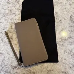 ボナベンチュラ　iPhone11ダイアリーケース　シュリンクレザー