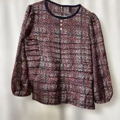 オンワード組曲ブラウス 総柄　赤