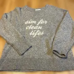 ꙳*˚様 GLOBAL WORK グレー ニットセーター