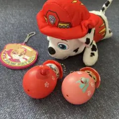パウパト　マスコット キーホルダー マーシャル　まとめ　セット　ぬいぐるみのサムネイル