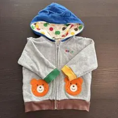【ミキハウス】ホットビスケッツ パーカー　アウター　80cm