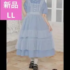 新品しまみさ青木美沙子しまむらチュールドットリボンワンピースM