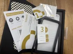 （開封済）NIMASO iPhone保護フィルム ガイド枠付き