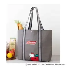 InRed付録 Coleman ハローキティ トートバッグ グレー