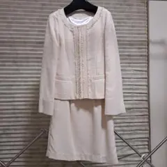 【美品】Krone ツイードジャケット＆ワンピーススーツ フォーマルスーツ