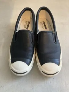 コンバース　ジャックパーセル　レザー　スリッポン　ビオトープ別注　US9 美品
