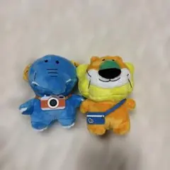 たべっ子どうぶつ_ライオンとゾウのぬいぐるみセット