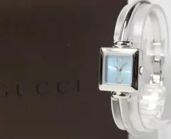 グッチ GUCCI クォーツ 腕時計 1500L ブルー文字盤 GUCCI グッチ 1500L ブルーシェル 1ポイントダイヤ文字盤