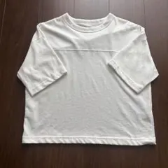 GU ジーユー 半袖Tシャツ ホワイト 無地 150サイズのサムネイル