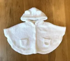 ジェラートピケ　フード付きベビーポンチョ 70-80