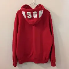 MSGM フード付きパーカー レッド　定価36000円