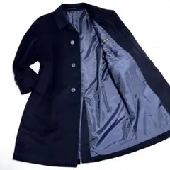 DORMITORY チェスターコート ネイビー カシミヤ混 サイズ90A3