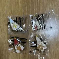 リルリンリン　2025年クリスマスディズニー　ピンバッジ4個