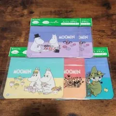 LOTTE×ムーミンデザイン　オリジナルジッパーポーチ 全4種 5枚セット