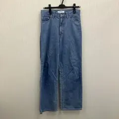 JOHNBULL ストレートデニムパンツ ライトブルー　中古　美品　Mサイズのサムネイル