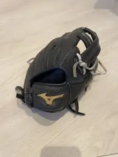 Mizuno 軟式グローブ レザー ブラック - メルカリ