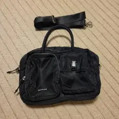 BAYFLOW　ベイフロー　フロントWポケットボストンバッグ　ブラックのサムネイル