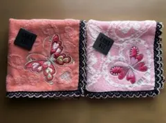 ANNA SUI タオルハンカチ ２枚セット