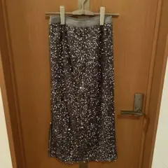 【AMELY 】スパンコールロングスカート