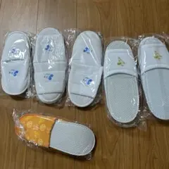 Disneyホテルアメニティスリッパ大人4足、子供2足