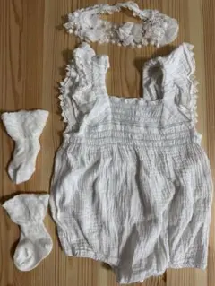 セレモニー 女の子 半袖 退院 お宮参り お食い初 cocobaby 60