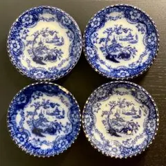 ジョンソンブラザーズ アンティークフロウブルー 約２０センチプレート・貫入無し ジョンソンブラザーズ アンティークフロウブルー 約20センチ