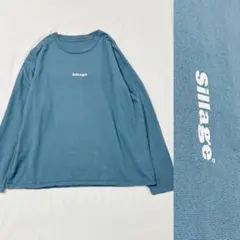 Sillage ロゴ　プルオーバー スウェット　オーバーサイズゆったり　ブルーのサムネイル