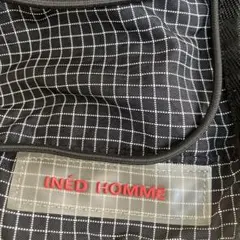INÉD HOMME チェック柄ショルダーバッグ