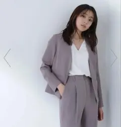 NATURAL BEAUTY BASIC ノーカラージャケットのサムネイル