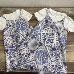 SHEIN❁ペイズリー柄セットアップ❁キッズ❁4Y＆6Y❁姉妹コーデ❁オソロ