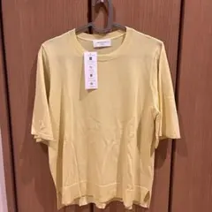 OPAQUE.CLIP 半袖ニット イエローのサムネイル