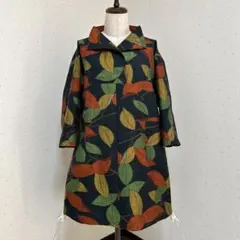 【証紙付き】着物リメイク　小千谷紬コートワンピース 証紙付き】着物リメイク 小千谷紬コートワンピース - メルカリ