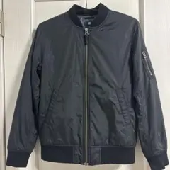 UNIQLO ブラック MA-1 ジャケット 150