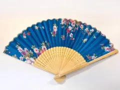 扇子　花柄　箱付き