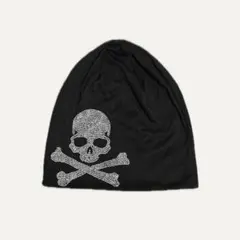 y2k 平成 skull Beanie ラインストーン ドクロ ビーニー
