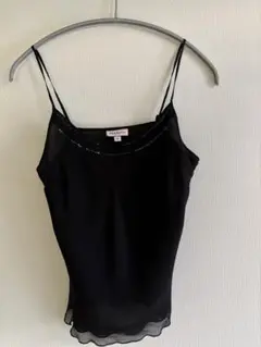 ❣️MAX＆Co. お洒落シルクキャミソール❣️ビジュー付き黒❣️美品❣️お値下げ❣️