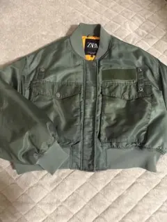 ZARA オリーブグリーン MA-1ジャケット