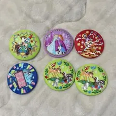 Disney 刺繍缶バッジ　６個セット