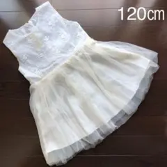 新品未使用　韓国子供服　キッズ ベビー 刺繍ワンピース ドレス　120㎝
