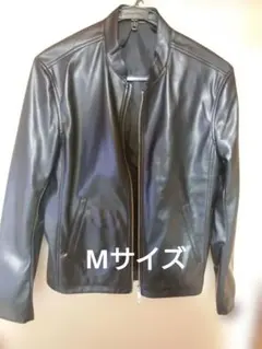 tk.TAKEO KIKUCHI シンセティックレザーシングルライダース 黒