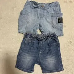 ブリーズ　デニム　90 男の子　ショートパンツ　半ズボン　セット　ハーフパンツ