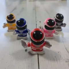 スーパー戦隊　電磁戦隊メガレンジャー　 指人形　ソフビ　5個セット
