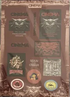 SEKAI NO OWARI 「THE CINEMA」 ステッカーシートB