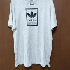 adidas USA製 トレフォイル Tシャツ M グレー 90s後期