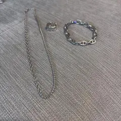 じまちゃん　アクセサリー　リング　ブレス　ネックレス　3点セット　C