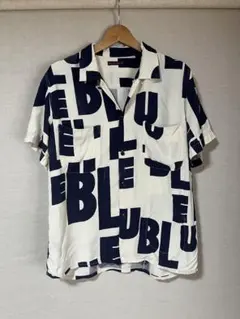 古着 BLUEBLUE 総柄シャツ レーヨンシャツ 半袖シャツ ストリートのサムネイル