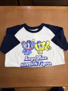 美品 阪神タイガース Angel Blue ラグランTシャツ Sサイズ